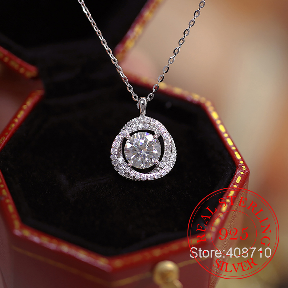 Crystal Choker Necklace - เครื่องประดับเงินแท้ 925 สร้อยคอจี้คริสตัลรูปโมเบียส ดีไซน์สวยงาม สำหรับผู้หญิง สร้อยคอแบบโชคเกอร์