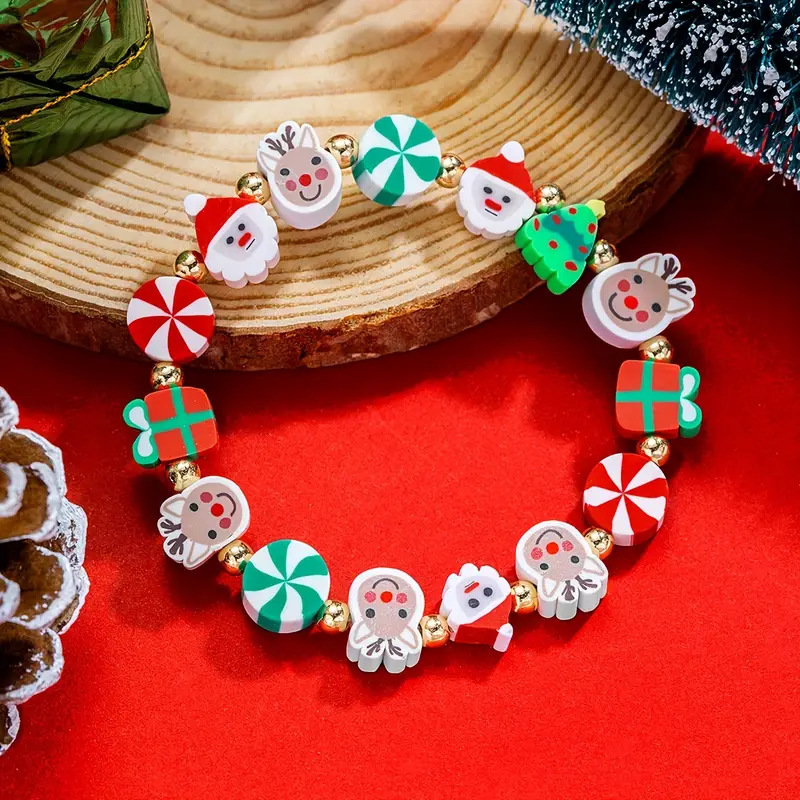 Eve Jewelry & Watches Distribuidor Oficial Rolex Buenos Aires - ยุโรปและอเมริกาคริสต์มาสสร้อยข้อมือเซรามิคอ่อน UNISEX Christmas Eve Joy Party