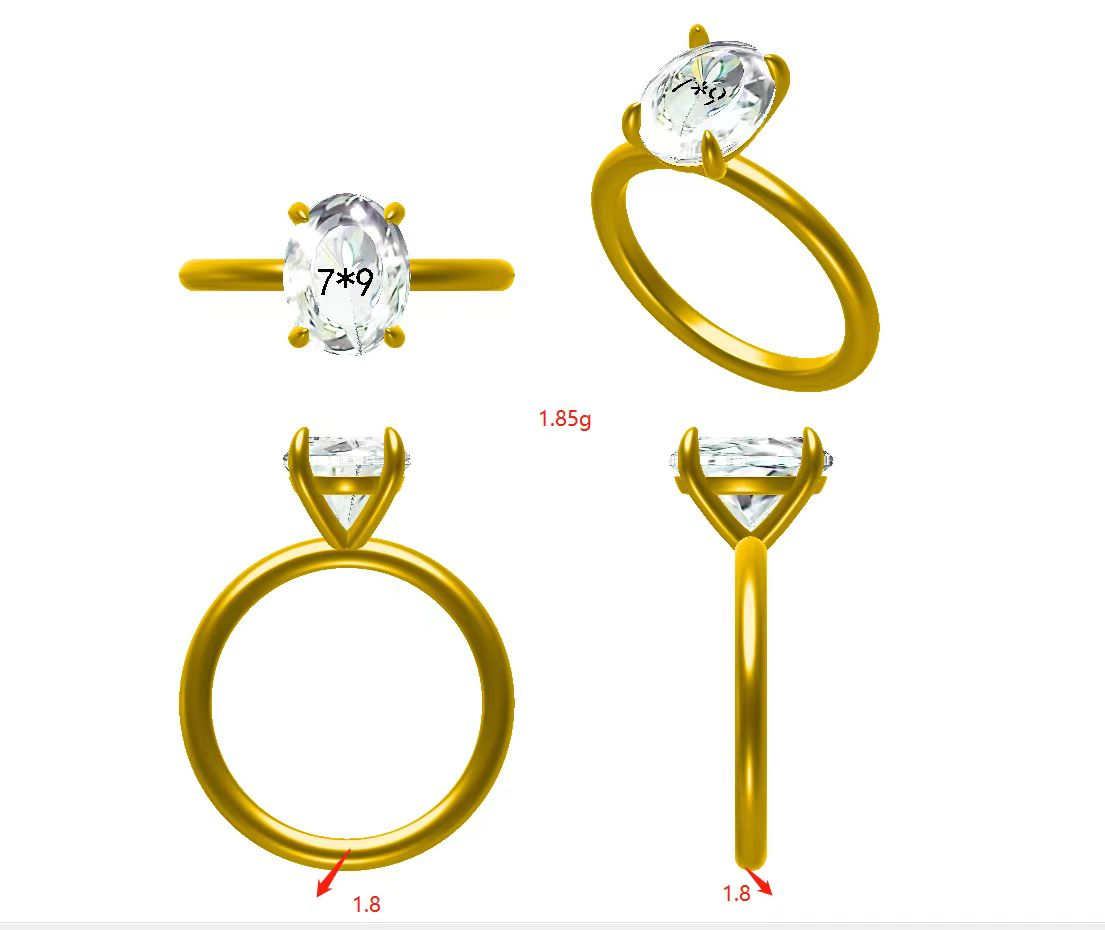 Moissanite Ring - สินค้าสั่งทำพิเศษ สินค้าสั่งทำพิเศษ สินค้าสั่งทำพิเศษ