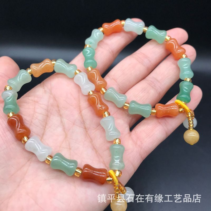Jewelry & Watches Sp Z Oo Ul Frezerów 3 - กำไลข้อมือเครื่องประดับหินอเวนเจอรีนธรรมชาติ, ไม้ไผ่, ไหมทอง, และหยกสามสี