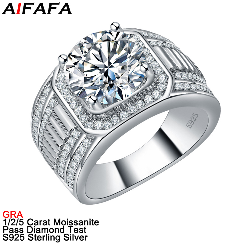 Moissanite Ring - แหวนเพชรโมอิสซาไนต์ 1 2 5 กะรัต สี