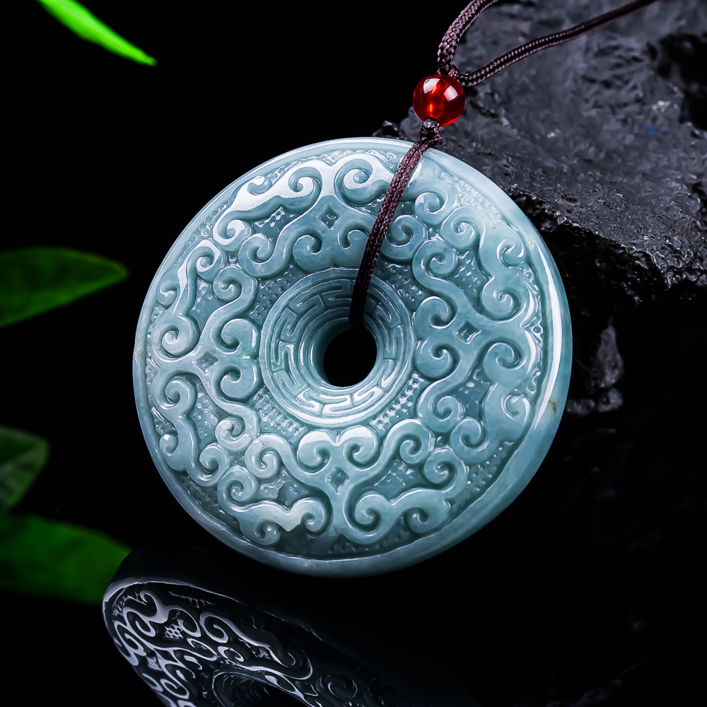Jewelry & Watches Sp Z Oo Ul Frezerów 3 - หยกพม่าธรรมชาติจี้ดอกไม้สร้อยคอเครื่องประดับวินเทจออกแบบหรูหราอุปกรณ์เสริมหยกแท้ของขวัญสำหรับผู้หญิง