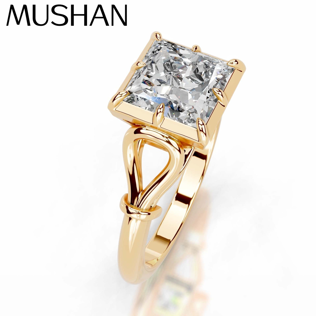 Sterling Silver Ring - แหวนเงินแท้ 925 ประดับเพชรโมอิสซาไนต์ สี D ระดับความสะอาด