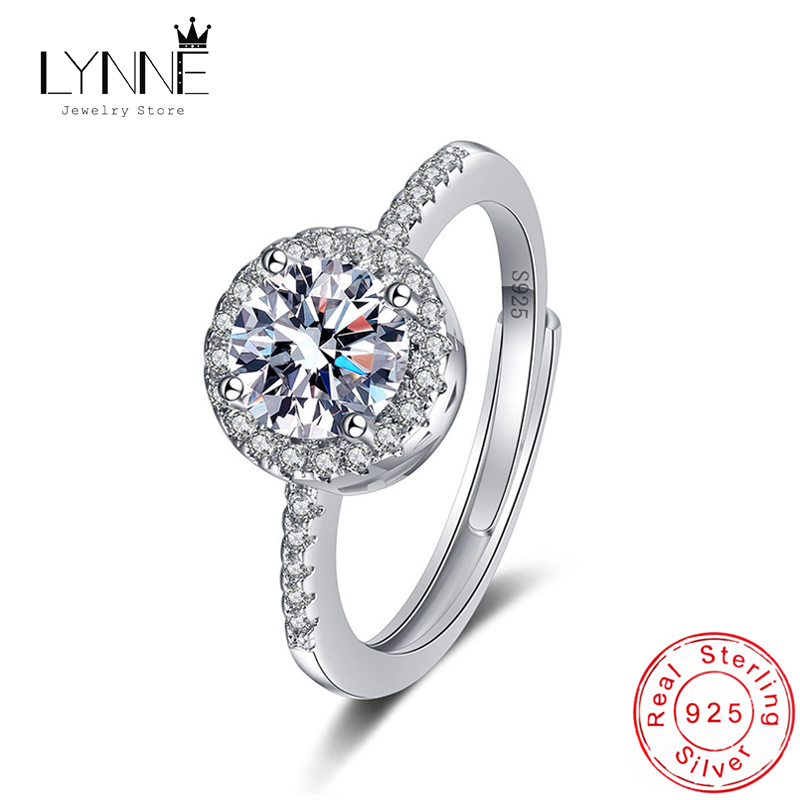 Statement Cocktail Ring - ใหม่ 925 เงินสเตอร์ลิงรอบ AAA Cubic Zirconia