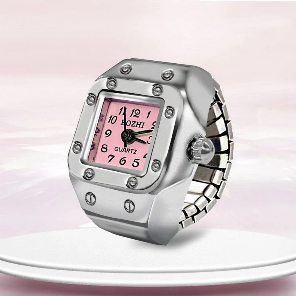 Jewelry Watches Men - นาฬิกาแหวนดีไซน์สร้างสรรค์ ตัวเรือนโลหะผสม สำหรับคู่รัก นาฬิกาข้อมือแบบสวมนิ้ว เครื่องประดับสำหรับผู้ชายและผู้หญิง สวมใส่ได้ทุกวัน