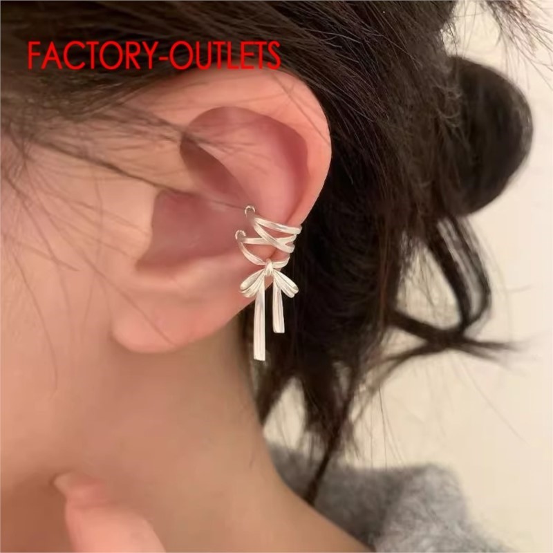 Ear Cuff No Piercing - ต่างหูแบบหนีบ ไม่ต้องเจาะหู เงินแท้ 925 สำหรับผู้หญิง ต่างหูแฟชั่น