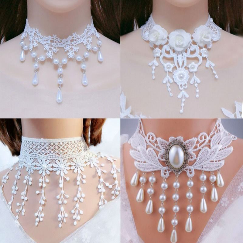 Crystal Choker Necklace - สร้อยคอวินเทจสไตล์โกธิคประดับลูกไม้ลายสัก 1 ชิ้น สำหรับผู้หญิง จี้คริสตัลสีดำ สร้อยคอโบโฮ