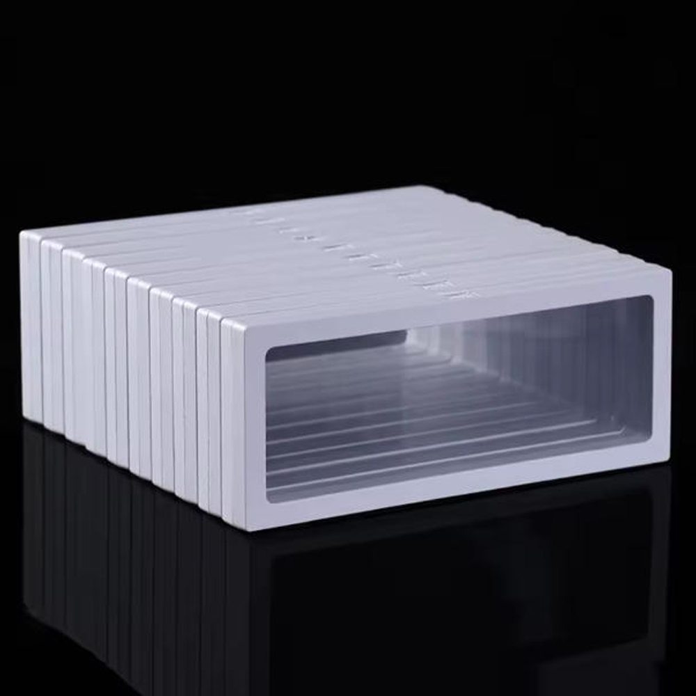 Watch Display Box - สีขาว 10 ชิ้น, ชั้นวางโชว์แบบลอยตัวโปร่งใส, กล่องเก็บของแบบลอยตัว, กล่องโชว์เครื่องประดับ,