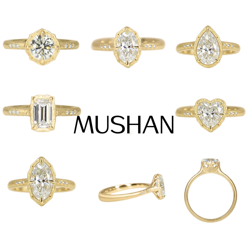 Sterling Silver Ring - MUSHAN เครื่องประดับสั่งทำ แหวนเงินแท้ 925 ประดับมอยส์ซาไนต์ สี
