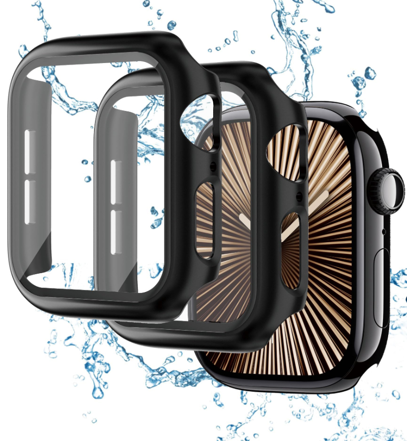 Jewelry Smart Watches - 2PCS กระจกนิรภัย + เคสสำหรับแอปเปิ้ลวอทช์ 38-40/41/42 มม.44