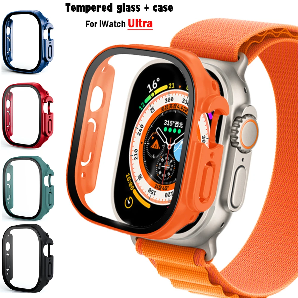 Jewelry Smart Watches - แก้ว + กรณีสําหรับ Apple Watch Ultra