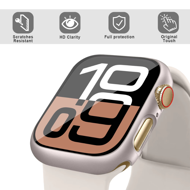 กระจกนิรภัย + กรณีสําหรับ Appl - Jewelry Smart Watches บทวิจารณ์และราคา