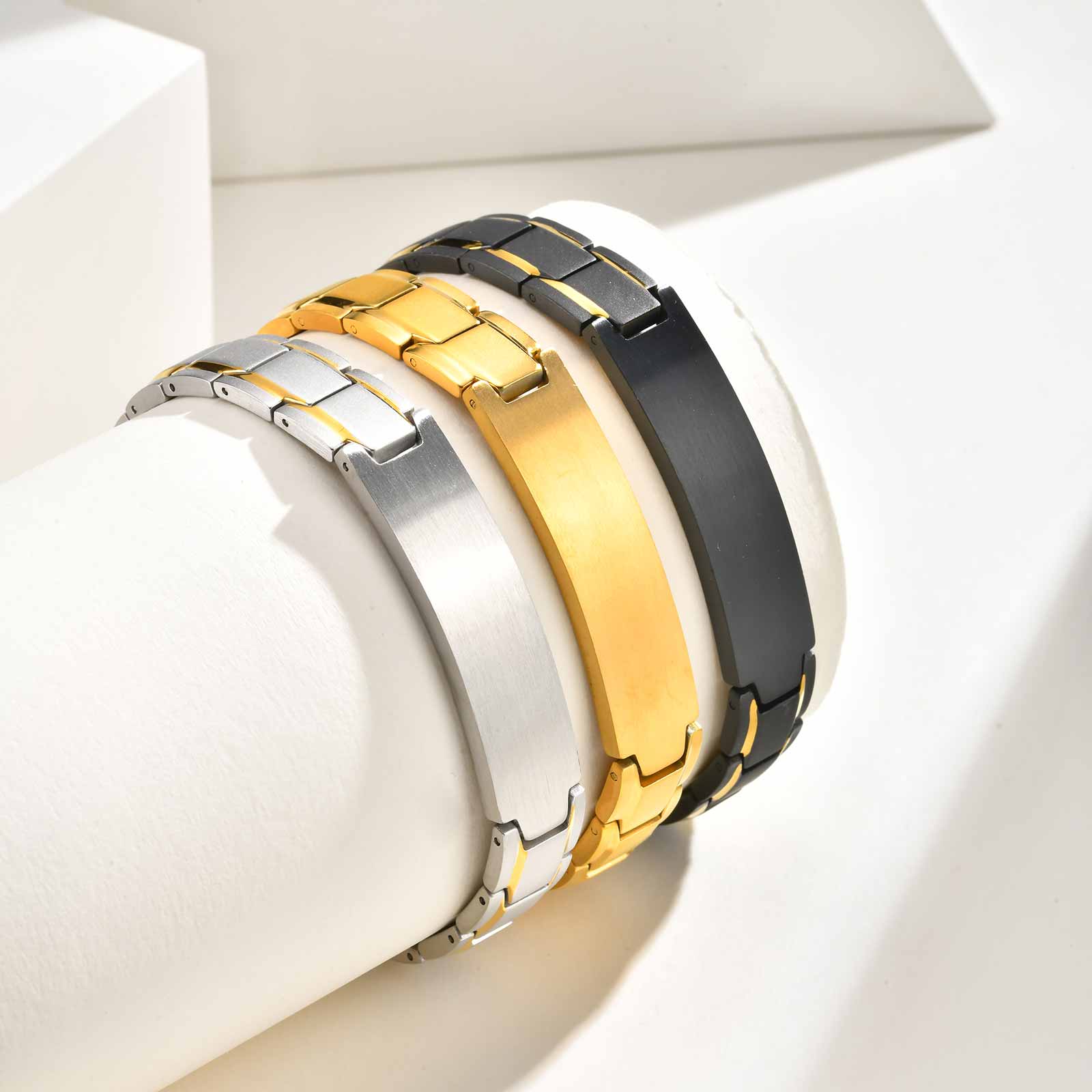 กำไลสลักชื่อแบบกำหนดเองสำหรับผ - Jewelry Watches Men บทวิจารณ์และราคา