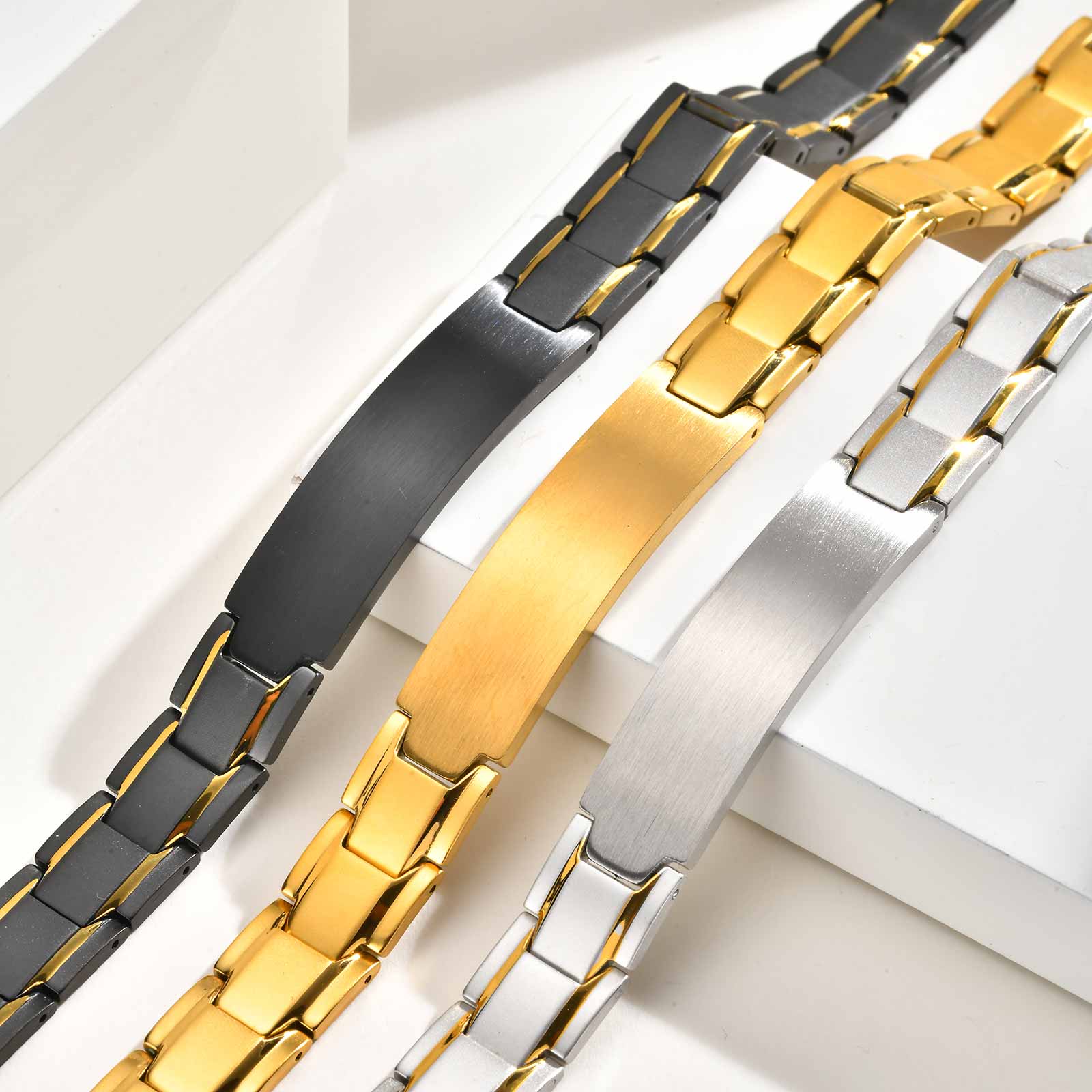 กำไลสลักชื่อแบบกำหนดเองสำหรับผ - Jewelry Watches Men บทวิจารณ์และราคา