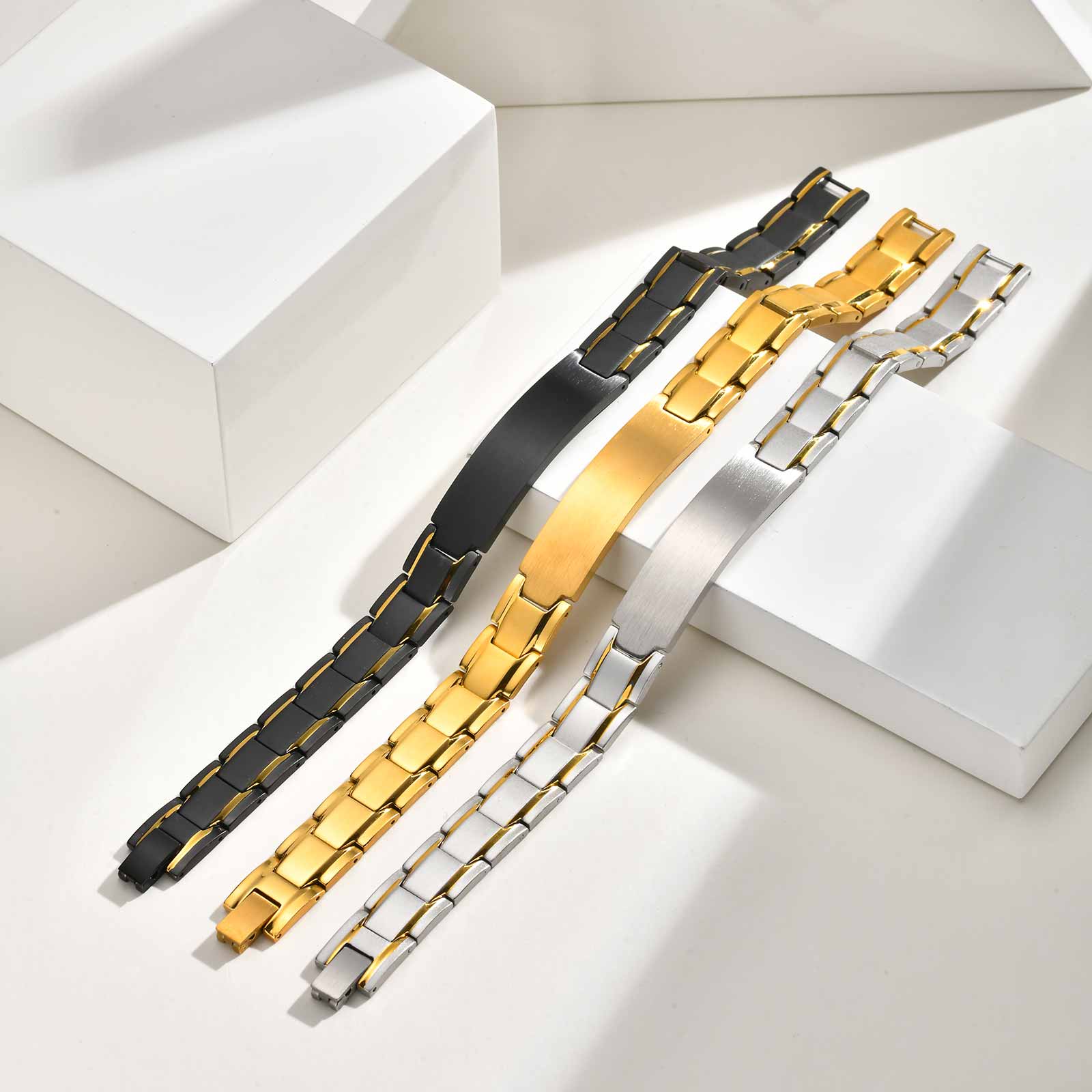 กำไลสลักชื่อแบบกำหนดเองสำหรับผ - Jewelry Watches Men บทวิจารณ์และราคา