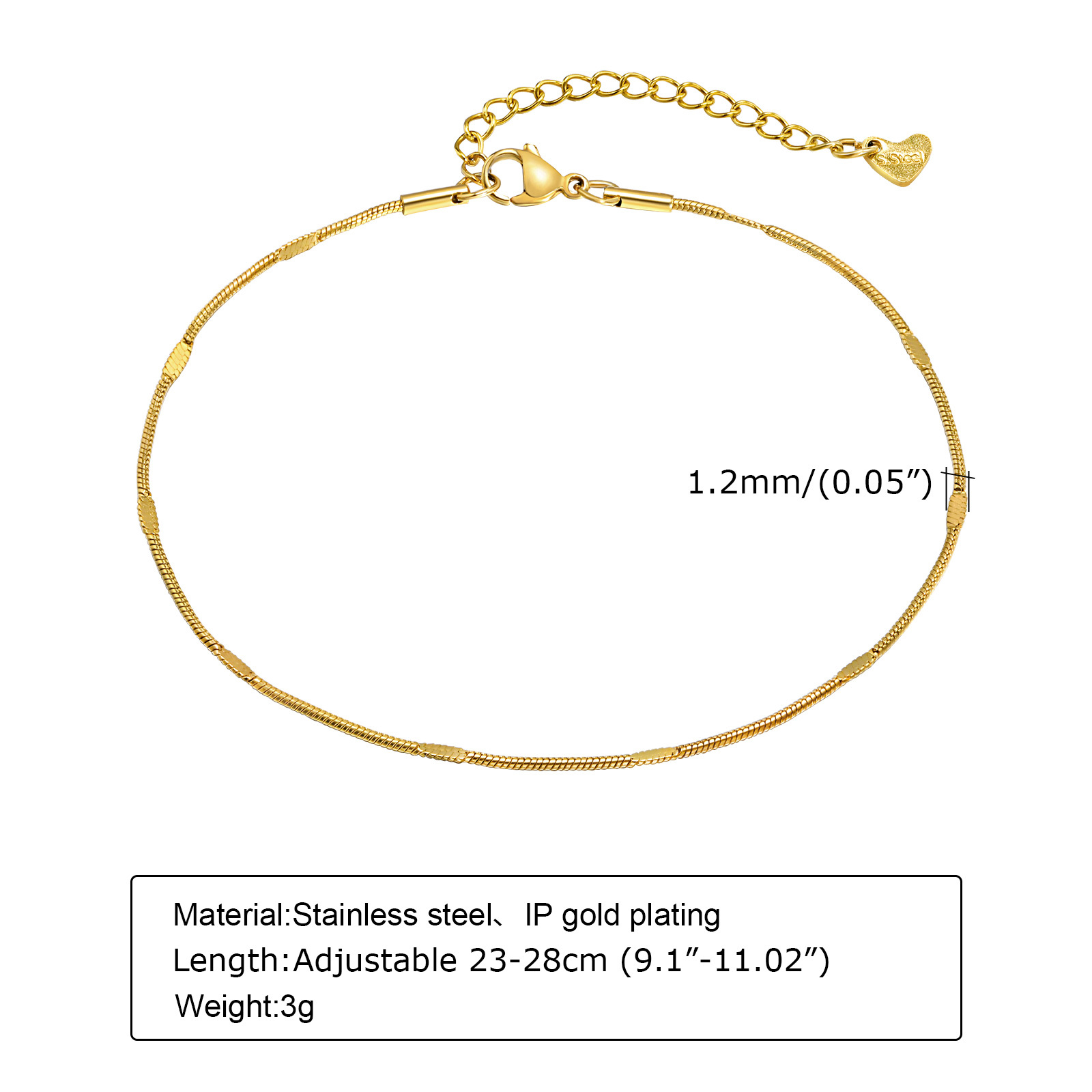 ผู้หญิง Dainty Squashed งู Ank - Jc Jewelry & Watches บทวิจารณ์และราคา