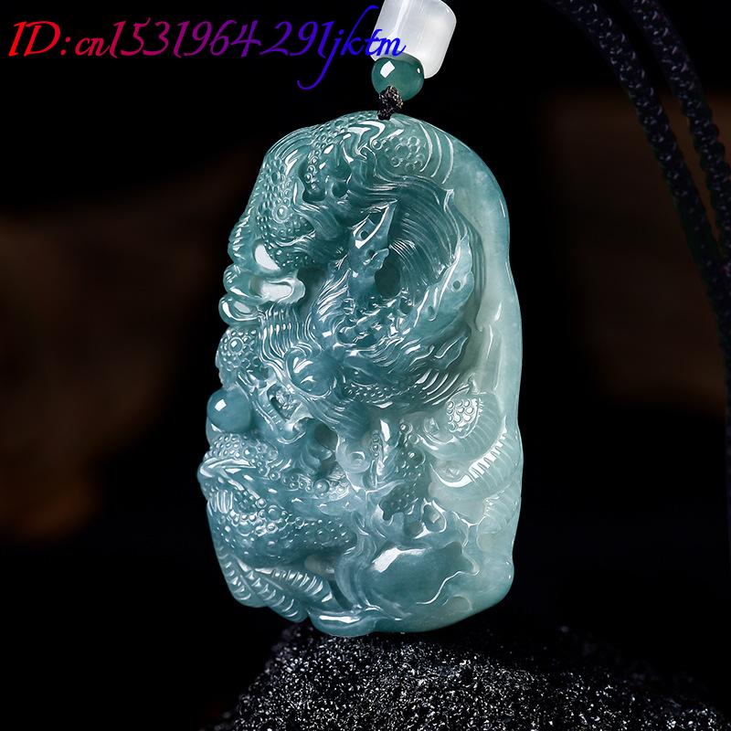 หยกพม่าธรรมชาติจี้มังกรสร้อยคอ - Jewelry & Watches Sp Z Oo Ul Frezerów 3 บทวิจารณ์และราคา