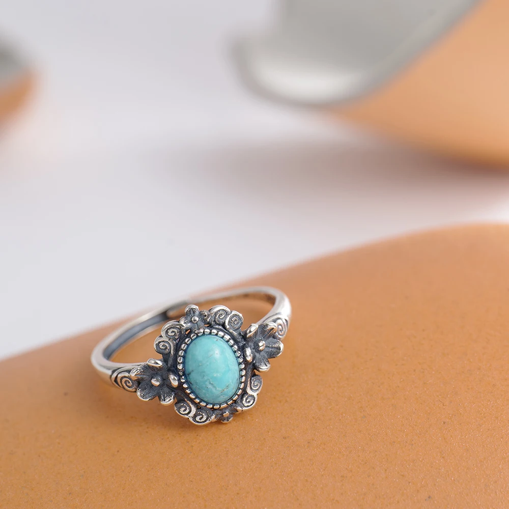 แหวนเงินแท้ 925 วินเทจ ประดับด - Birthstone Ring Set บทวิจารณ์และราคา