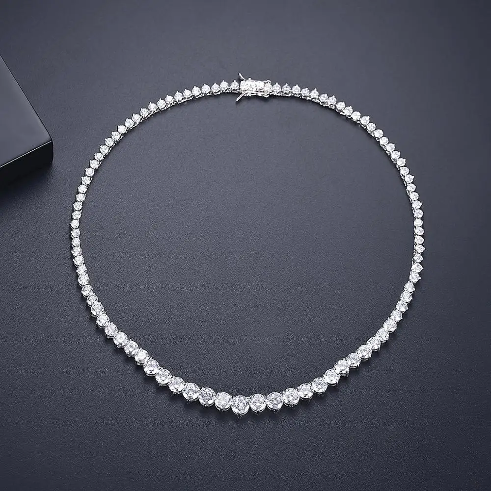 สร้อยคอออกแบบให้หรูหรา7mm สำหร - Crystal Choker Necklace บทวิจารณ์และราคา