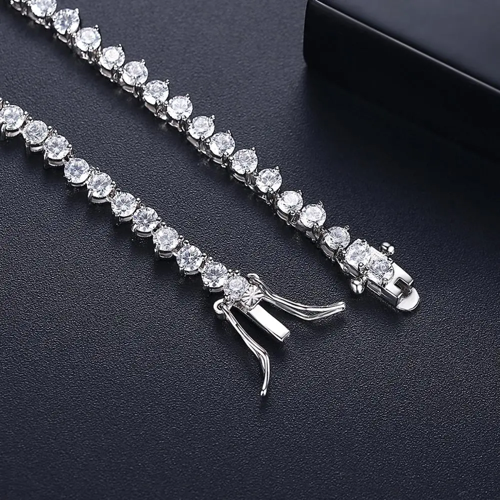 สร้อยคอออกแบบให้หรูหรา7mm สำหร - Crystal Choker Necklace บทวิจารณ์และราคา