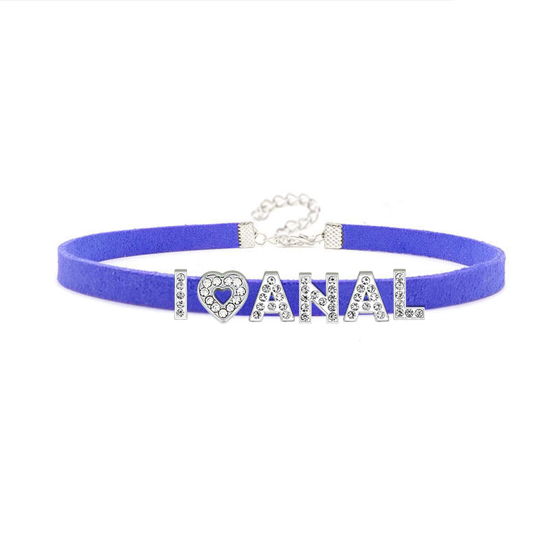 ตัวอักษรพลอยเทียมสุดฮอตที่เซ็ก - Crystal Choker Necklace บทวิจารณ์และราคา