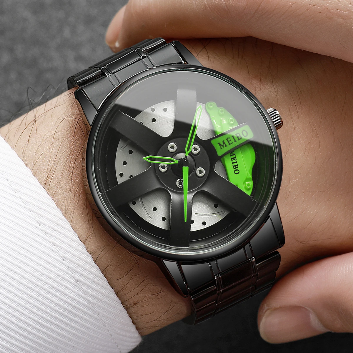 นาฬิกาข้อมือแฟชั่นผู้ชายลายล้อ - Jewelry Watch Making บทวิจารณ์และราคา