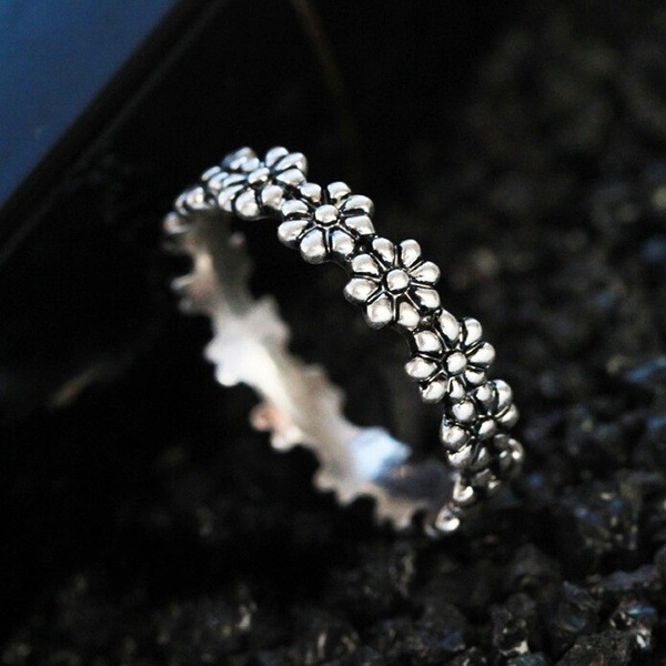 แหวนเงินแท้ 925 สไตล์วินเทจ ลา - Statement Cocktail Ring บทวิจารณ์และราคา