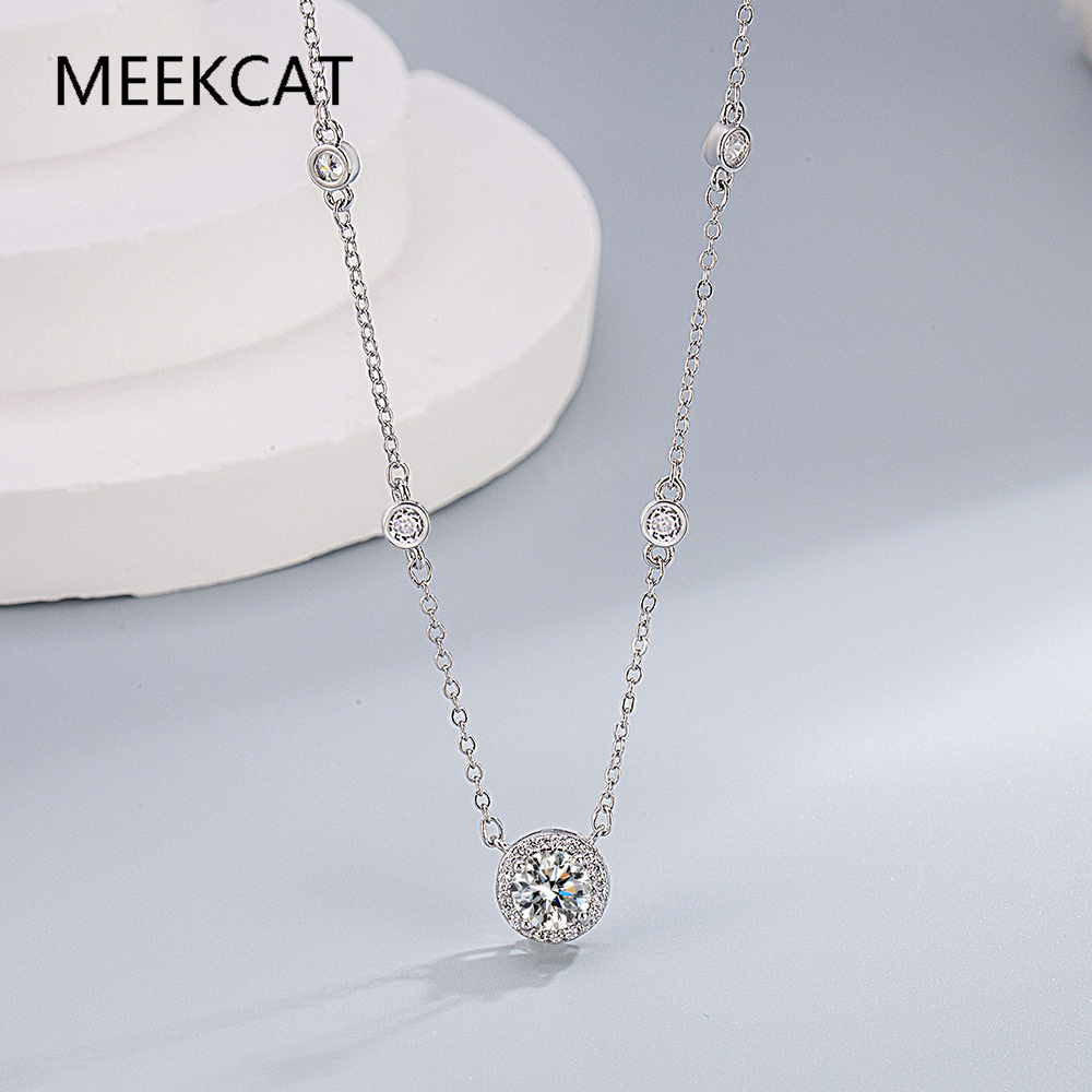 สร้อยคอโมอิสซาไนต์ 1/2/3 กะรัต - Crystal Choker Necklace บทวิจารณ์และราคา