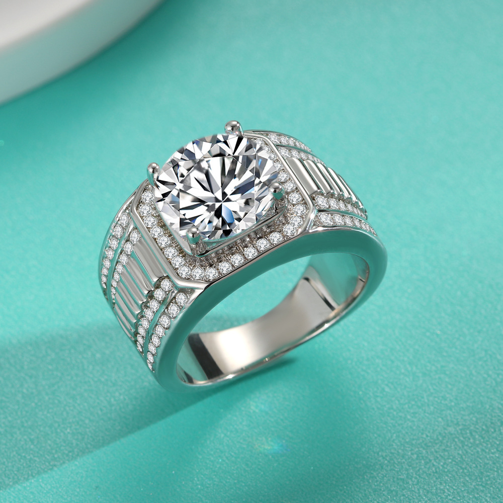 แหวนเพชรโมอิสซาไนต์ 1 2 5 กะรั - Moissanite Ring บทวิจารณ์และราคา