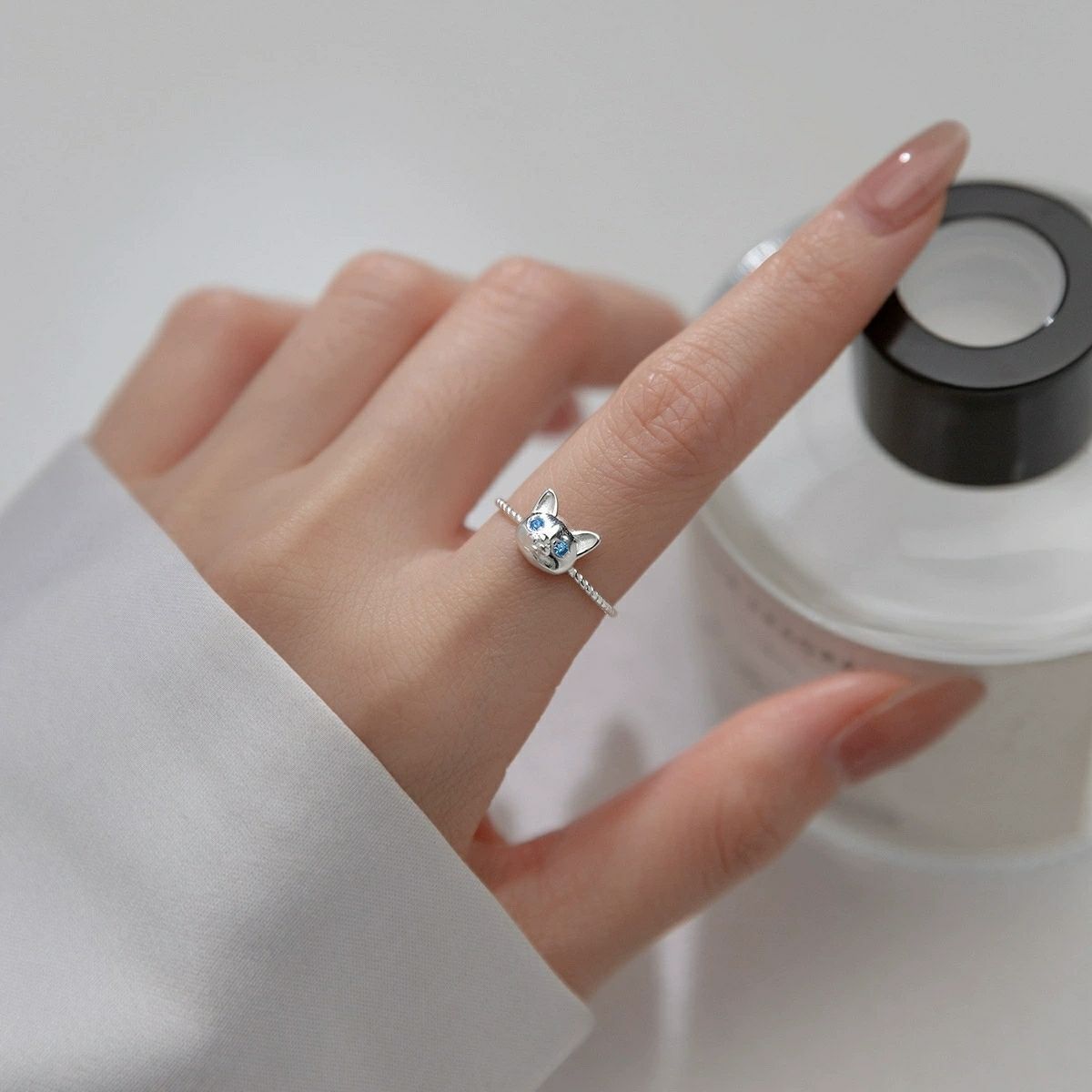 แหวนเงินแท้925สำหรับแมวแหวนปรั - Statement Cocktail Ring บทวิจารณ์และราคา