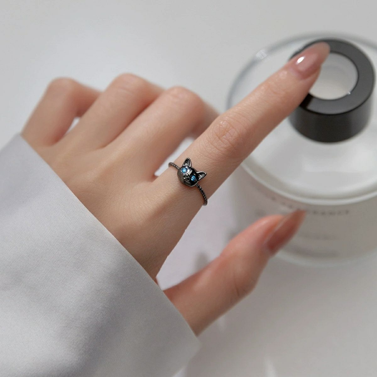 แหวนเงินแท้925สำหรับแมวแหวนปรั - Statement Cocktail Ring บทวิจารณ์และราคา
