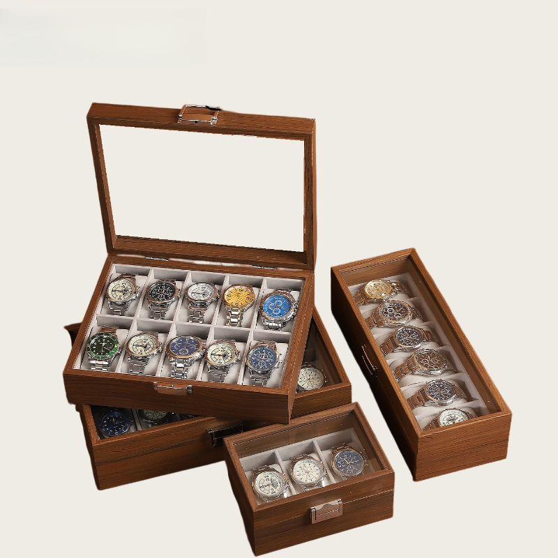 กล่องใส่นาฬิกาลายไม้ 2/3/6/10  - Watch Display Box บทวิจารณ์และราคา