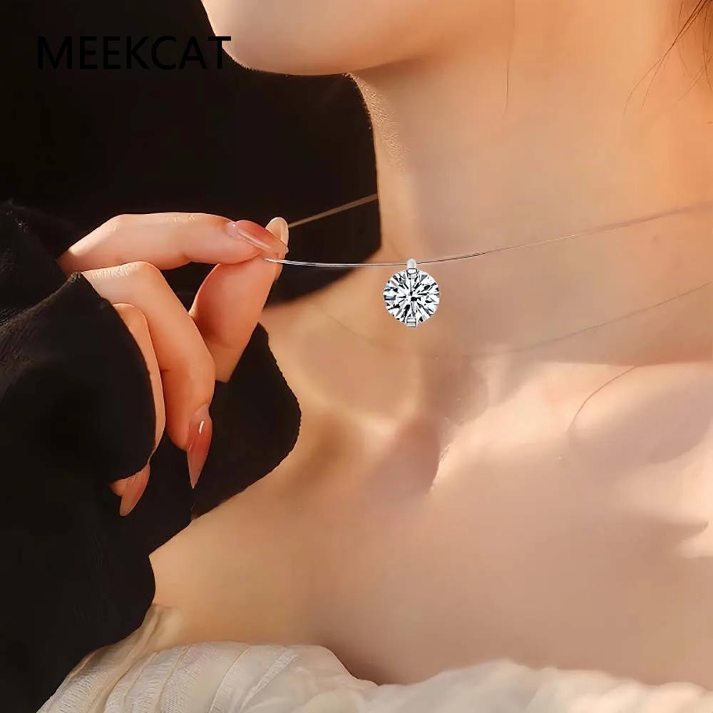 จี้เพชรโมอิสซาไนต์ 0.5-5 กะรัต - Crystal Choker Necklace บทวิจารณ์และราคา