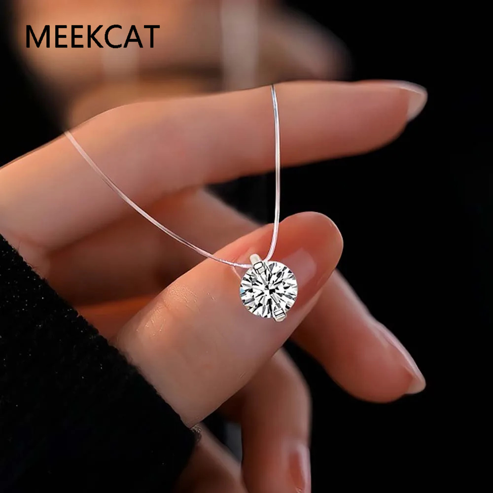 จี้เพชรโมอิสซาไนต์ 0.5-5 กะรัต - Crystal Choker Necklace บทวิจารณ์และราคา