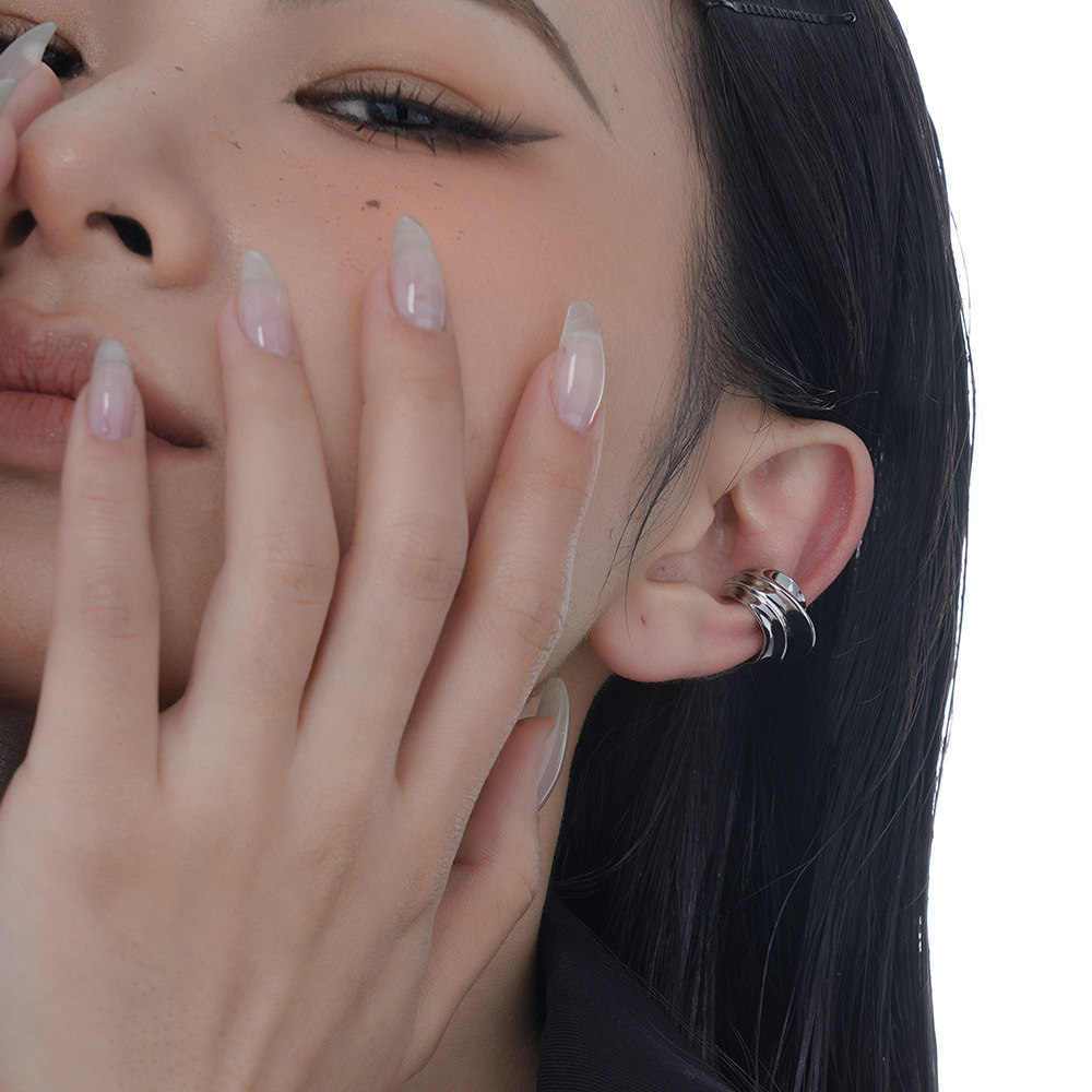 F.I.N.S 1PC ยุ้ยกว้าง S925เงิน - Ear Cuff No Piercing บทวิจารณ์และราคา