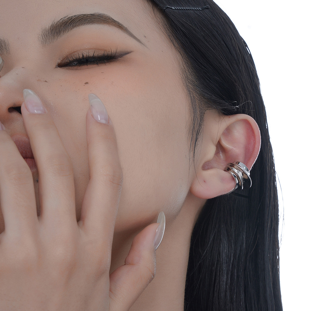 F.I.N.S 1PC ยุ้ยกว้าง S925เงิน - Ear Cuff No Piercing บทวิจารณ์และราคา