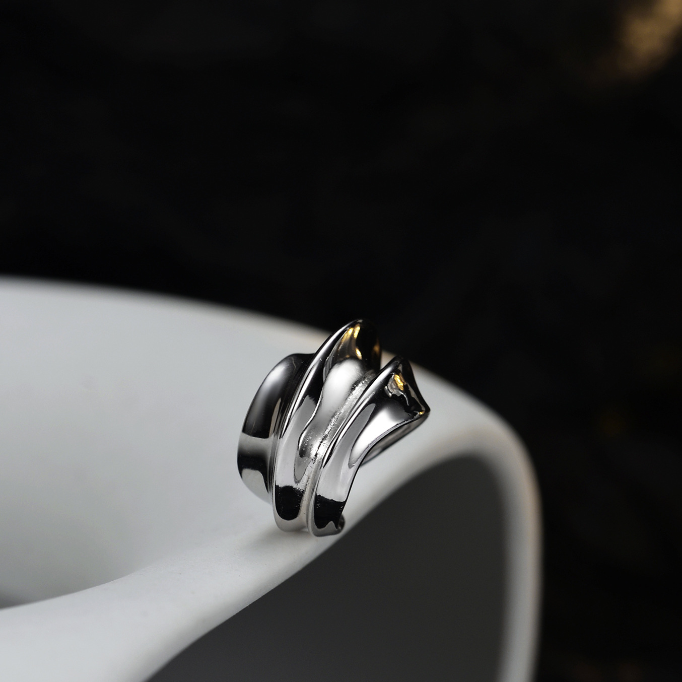 F.I.N.S 1PC ยุ้ยกว้าง S925เงิน - Ear Cuff No Piercing บทวิจารณ์และราคา
