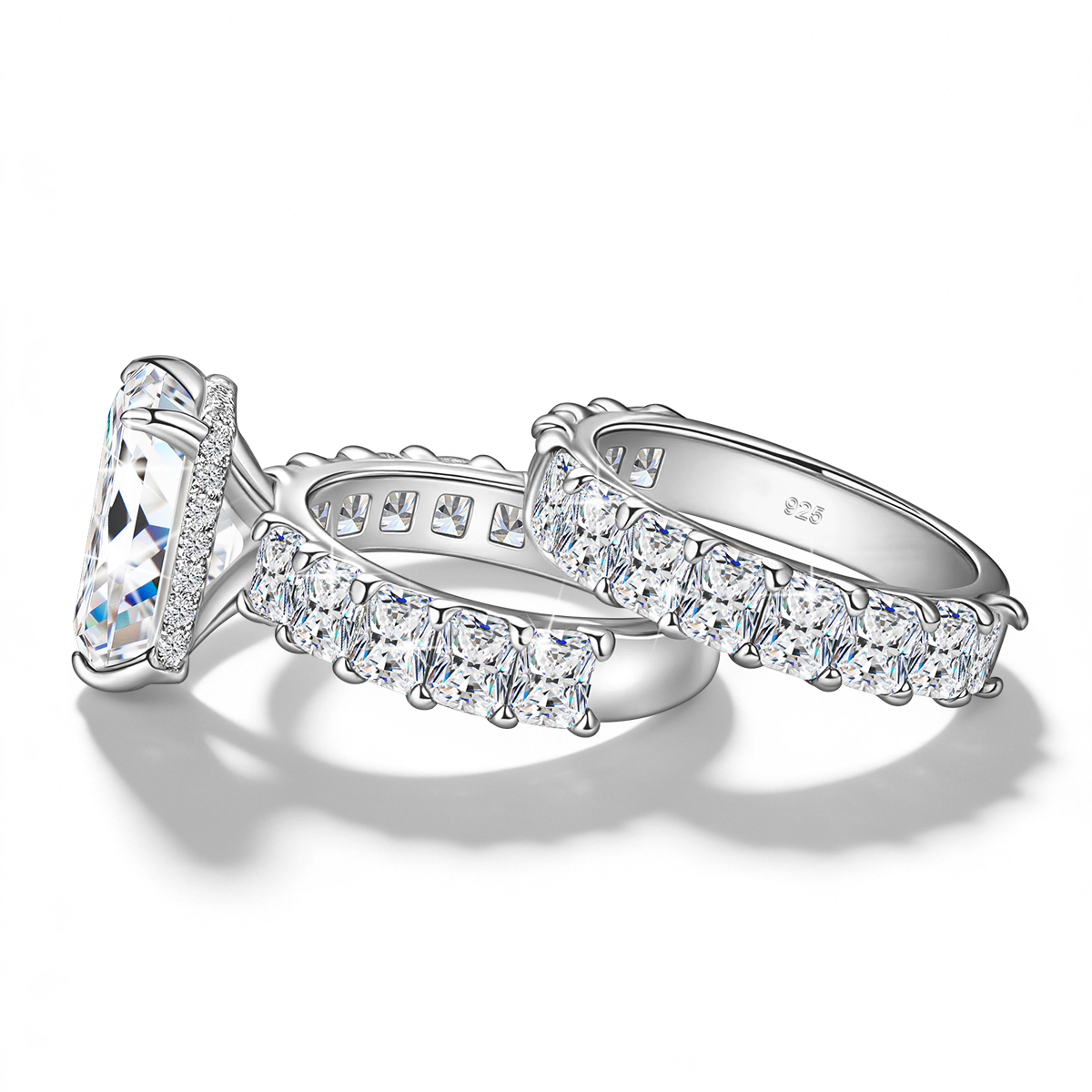 แหวนหมั้นมอยส์ซาไนต์ทรงเรเดียน - Statement Cocktail Ring บทวิจารณ์และราคา