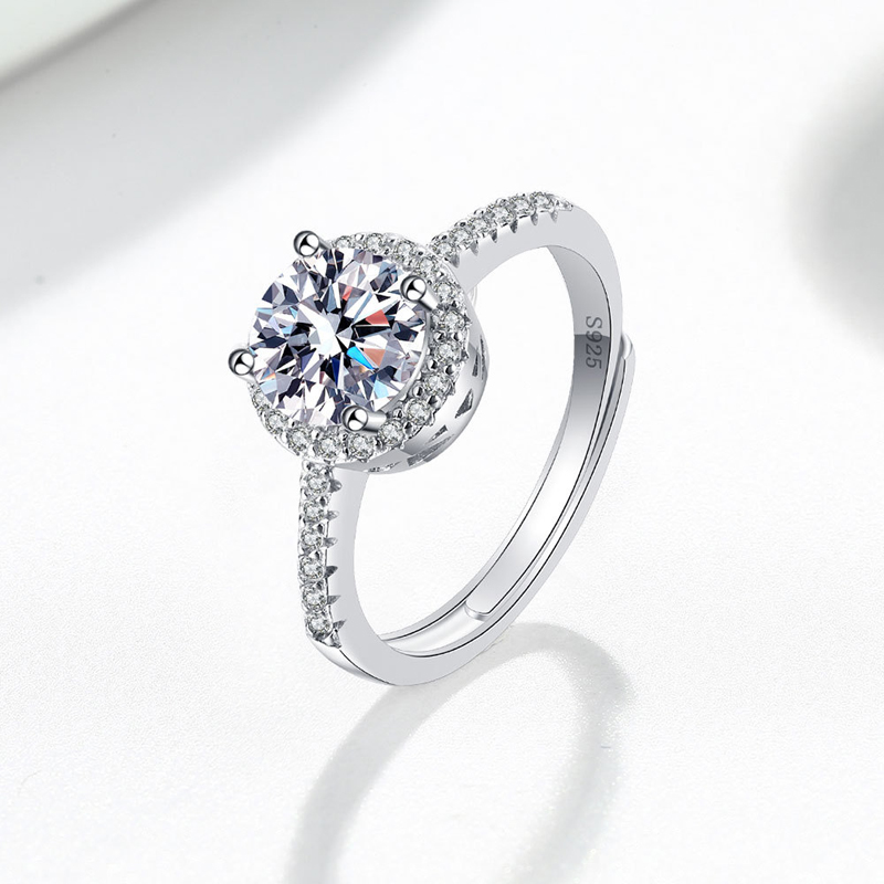 ใหม่ 925 เงินสเตอร์ลิงรอบ AAA  - Statement Cocktail Ring บทวิจารณ์และราคา