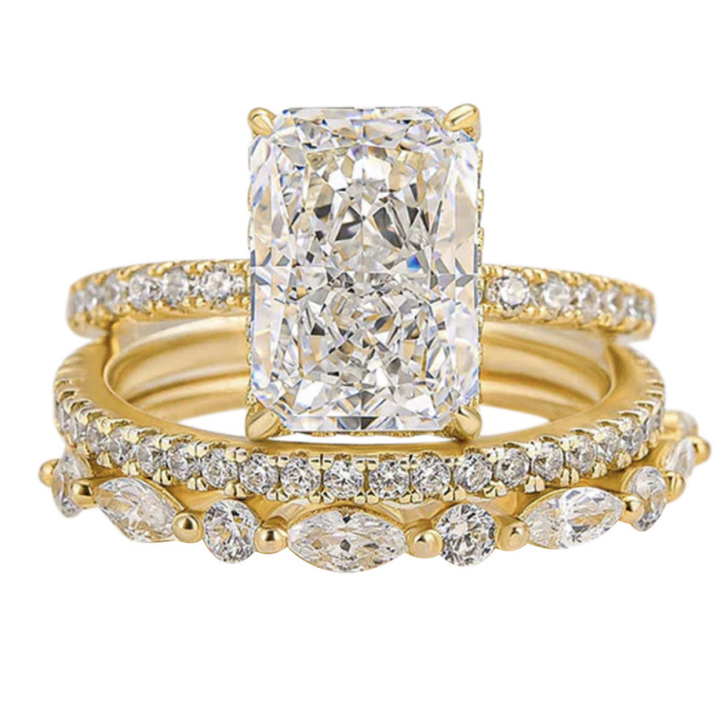 แหวนชุดประดับมอสซาไนต์รูปดอกไม - Moissanite Ring บทวิจารณ์และราคา