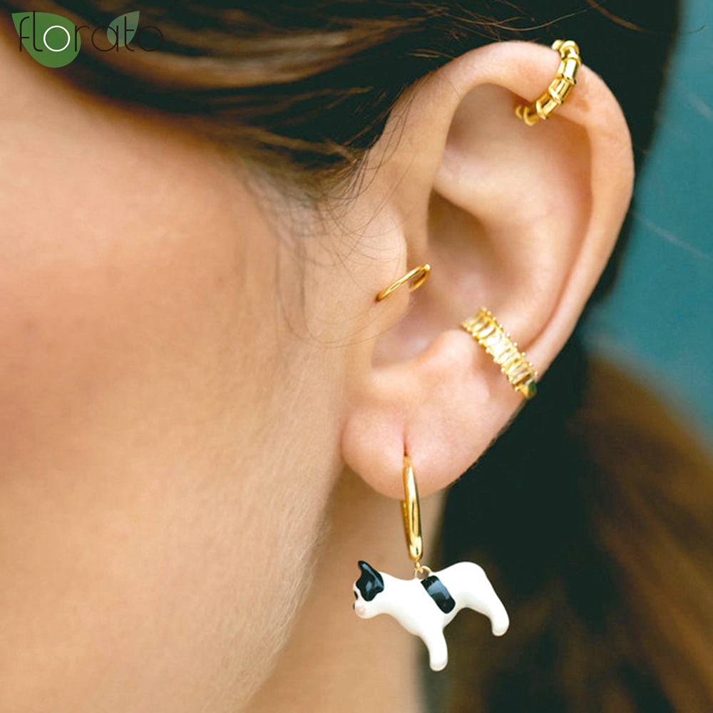 ต่างหูหนีบแบบไม่ต้องเจาะหู ชุบ - Ear Cuff No Piercing บทวิจารณ์และราคา