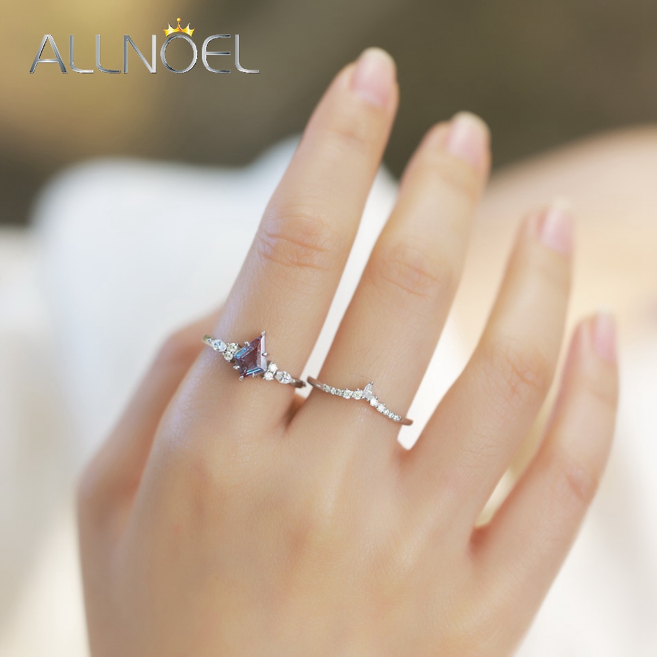 ALLNOEL Kite Cut 0.91ct Alexan - Birthstone Ring Set บทวิจารณ์และราคา
