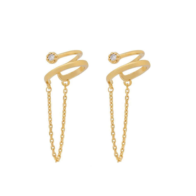 YOUNUO Gold Filled Silver สี Z - Ear Cuff No Piercing บทวิจารณ์และราคา