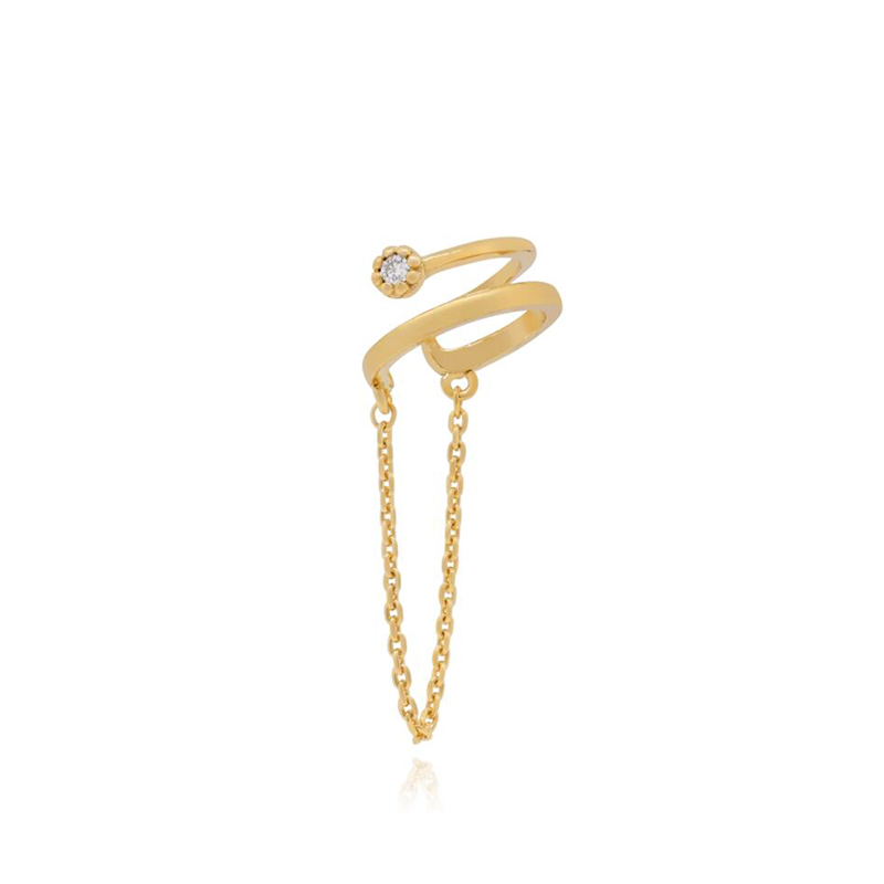 YOUNUO Gold Filled Silver สี Z - Ear Cuff No Piercing บทวิจารณ์และราคา