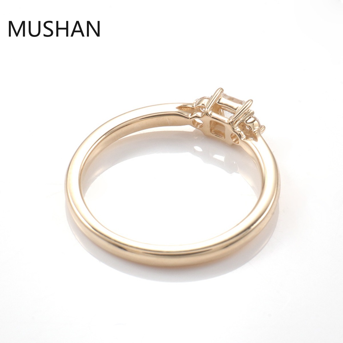 MUSHAN แหวนทองคำ 14K 18K หรูหร - Moissanite Ring บทวิจารณ์และราคา