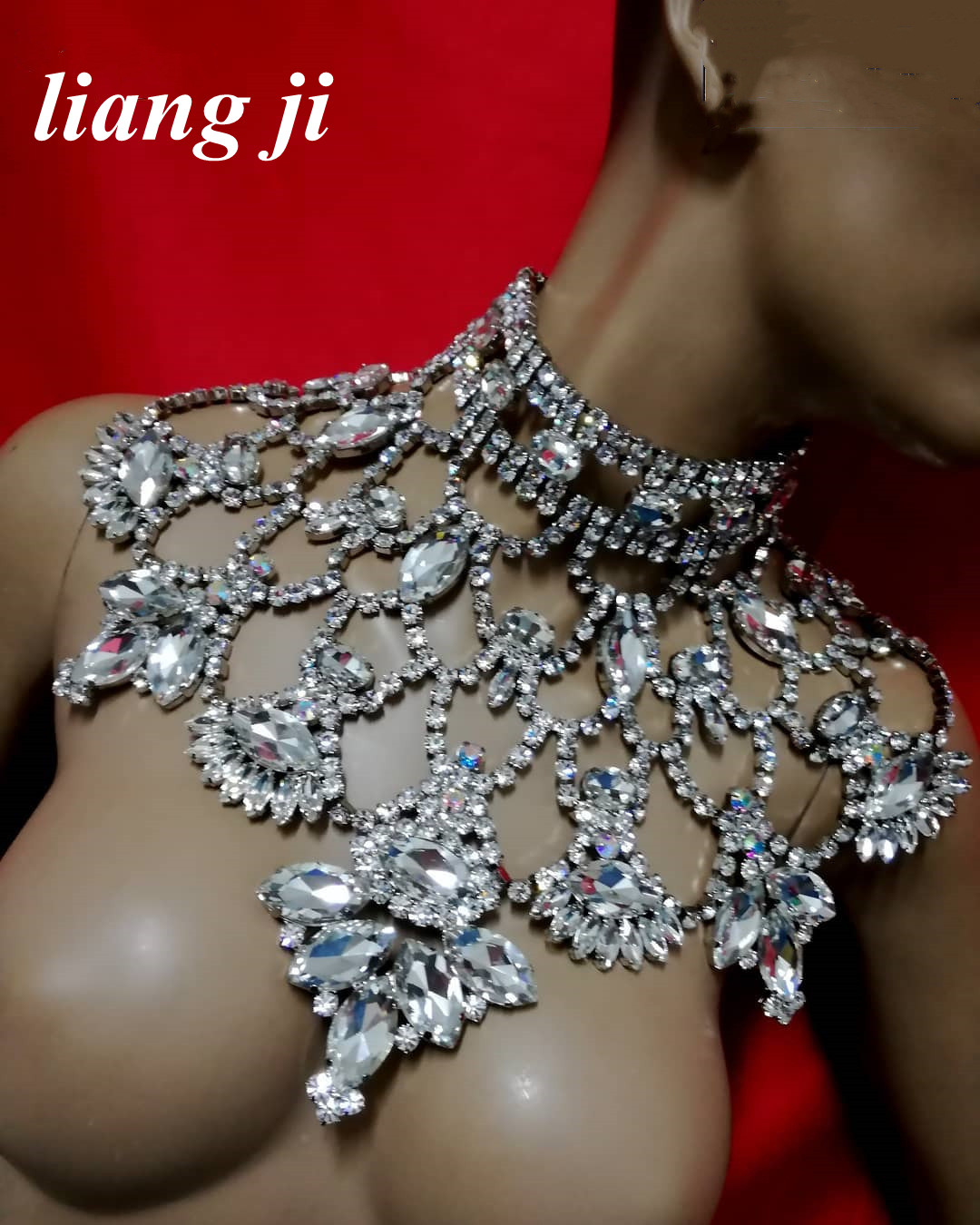สร้อยคอผู้หญิงคริสตัลสร้อยคอCh - Crystal Choker Necklace บทวิจารณ์และราคา