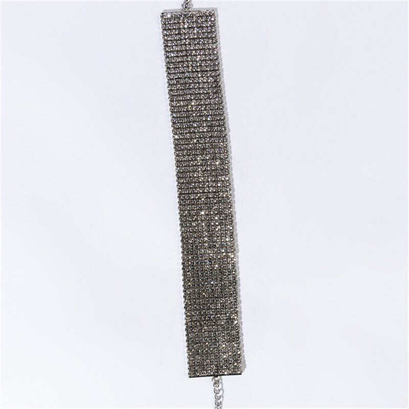 สร้อยคอผู้หญิงคริสตัลสร้อยคอCh - Crystal Choker Necklace บทวิจารณ์และราคา