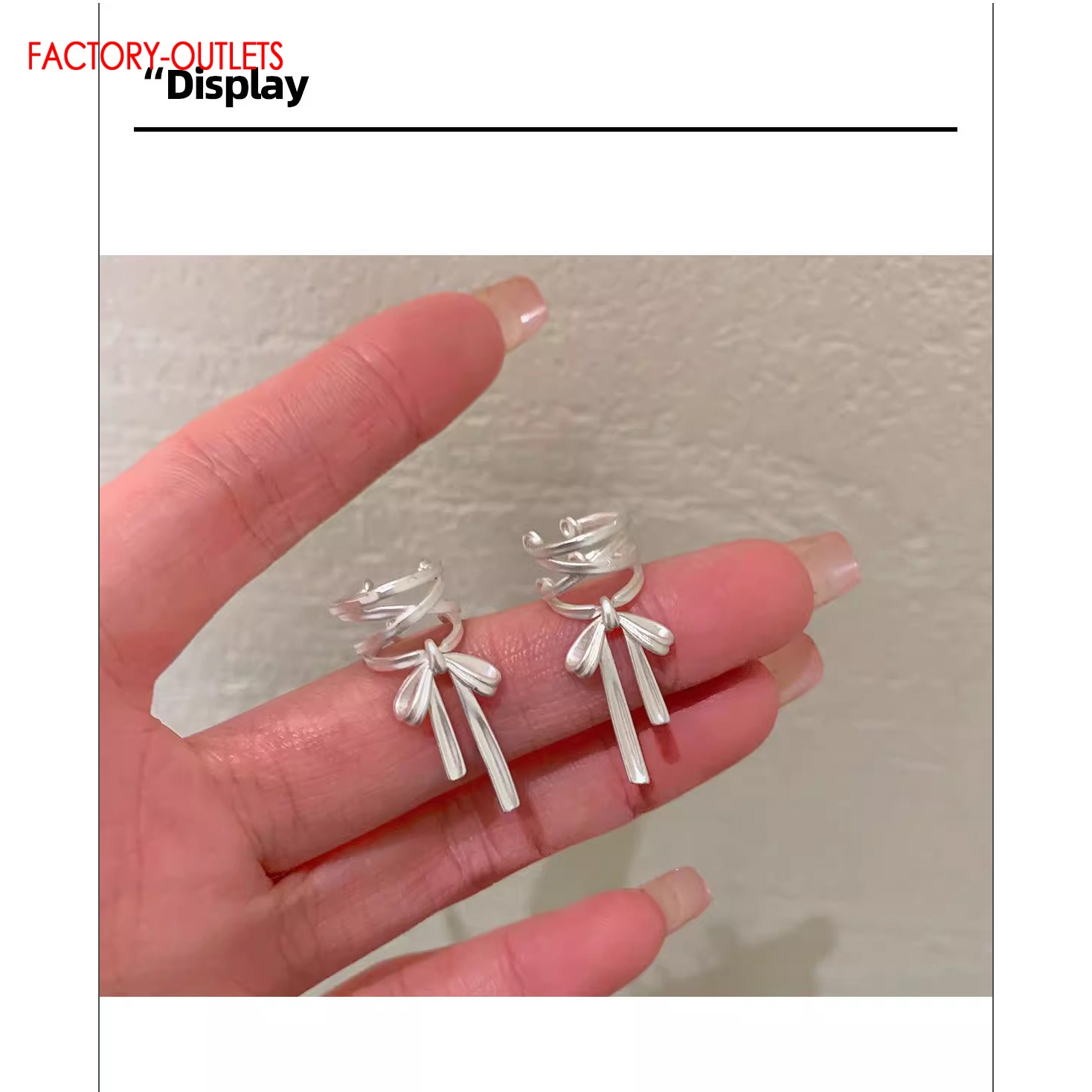 ต่างหูแบบหนีบ ไม่ต้องเจาะหู เง - Ear Cuff No Piercing บทวิจารณ์และราคา