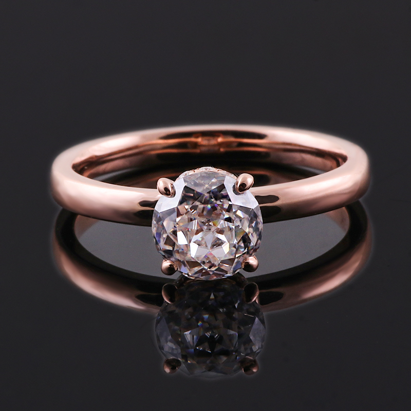 แหวนเงินแท้ 925 ทรงโซลิแทร์ ปร - Moissanite Ring บทวิจารณ์และราคา