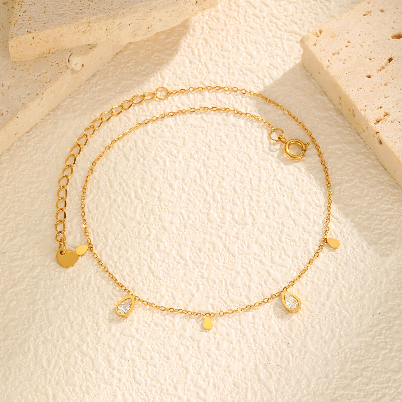 Dainty Water Drop Zircon Ankle - Jc Jewelry & Watches บทวิจารณ์และราคา